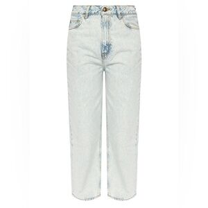 Ganni high-waisted mom Light Wash Denim Jeans Size 28